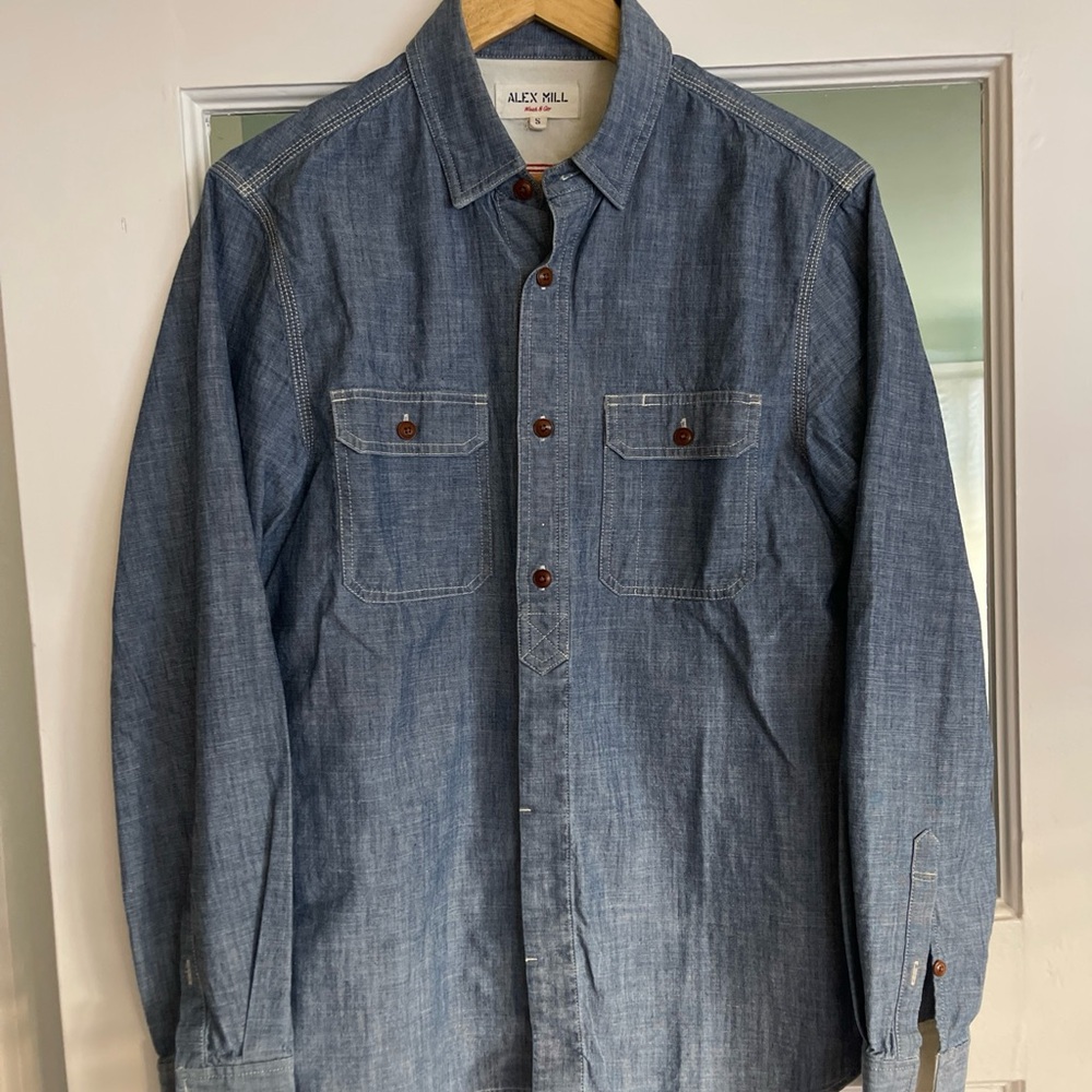 Alex Mill Chambray Button-Up Shirt - SZ Small